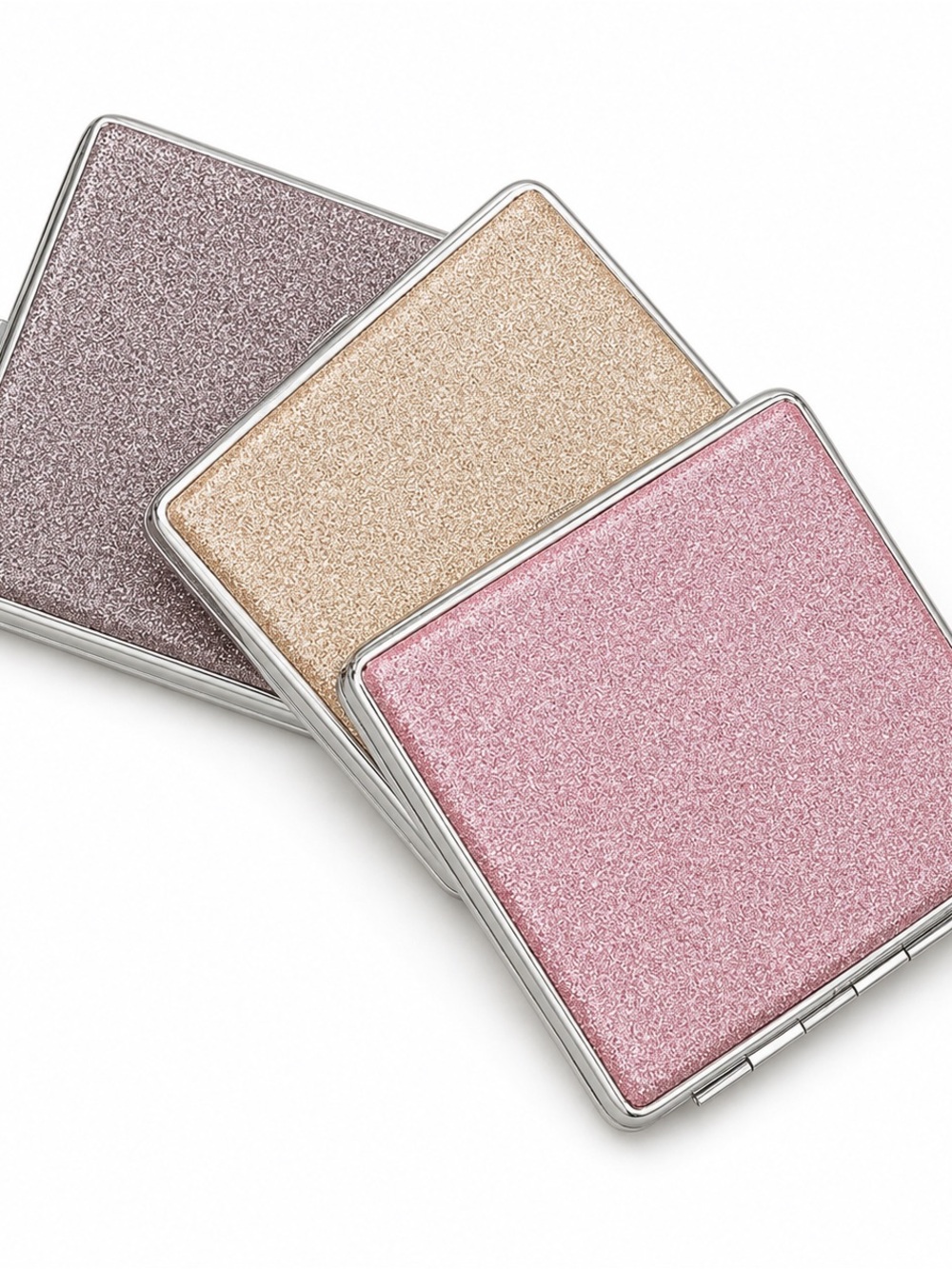 Glitter Metal Cigarette Case - Pink, Gold, Silver - Picture 4 of 6